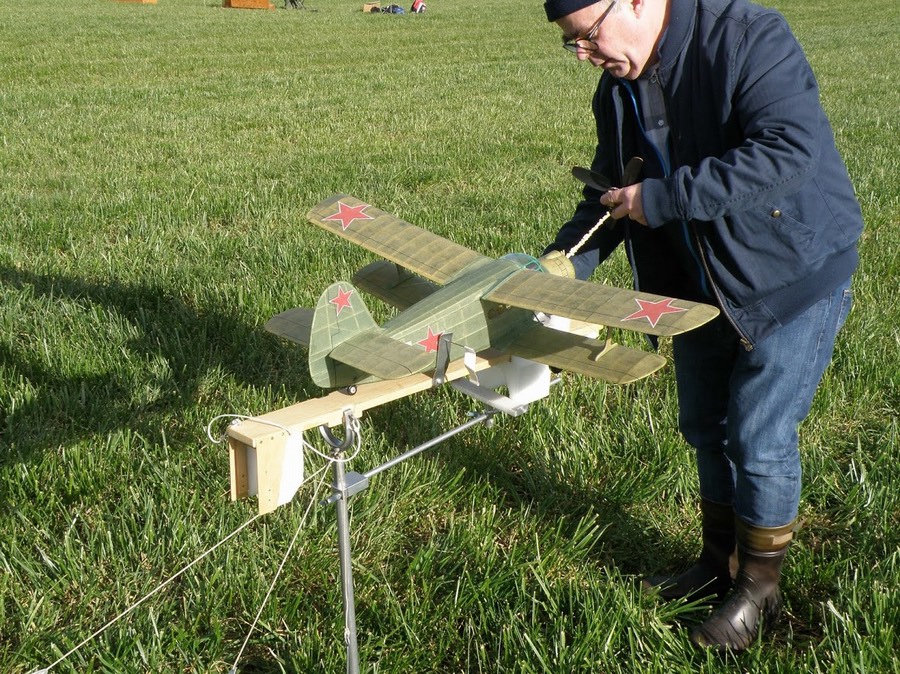 Antonov rubber powered scale model