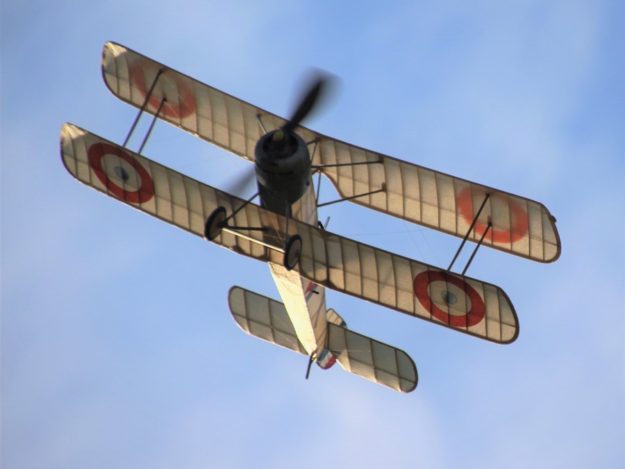 Rubber powered Sopwith Strutter